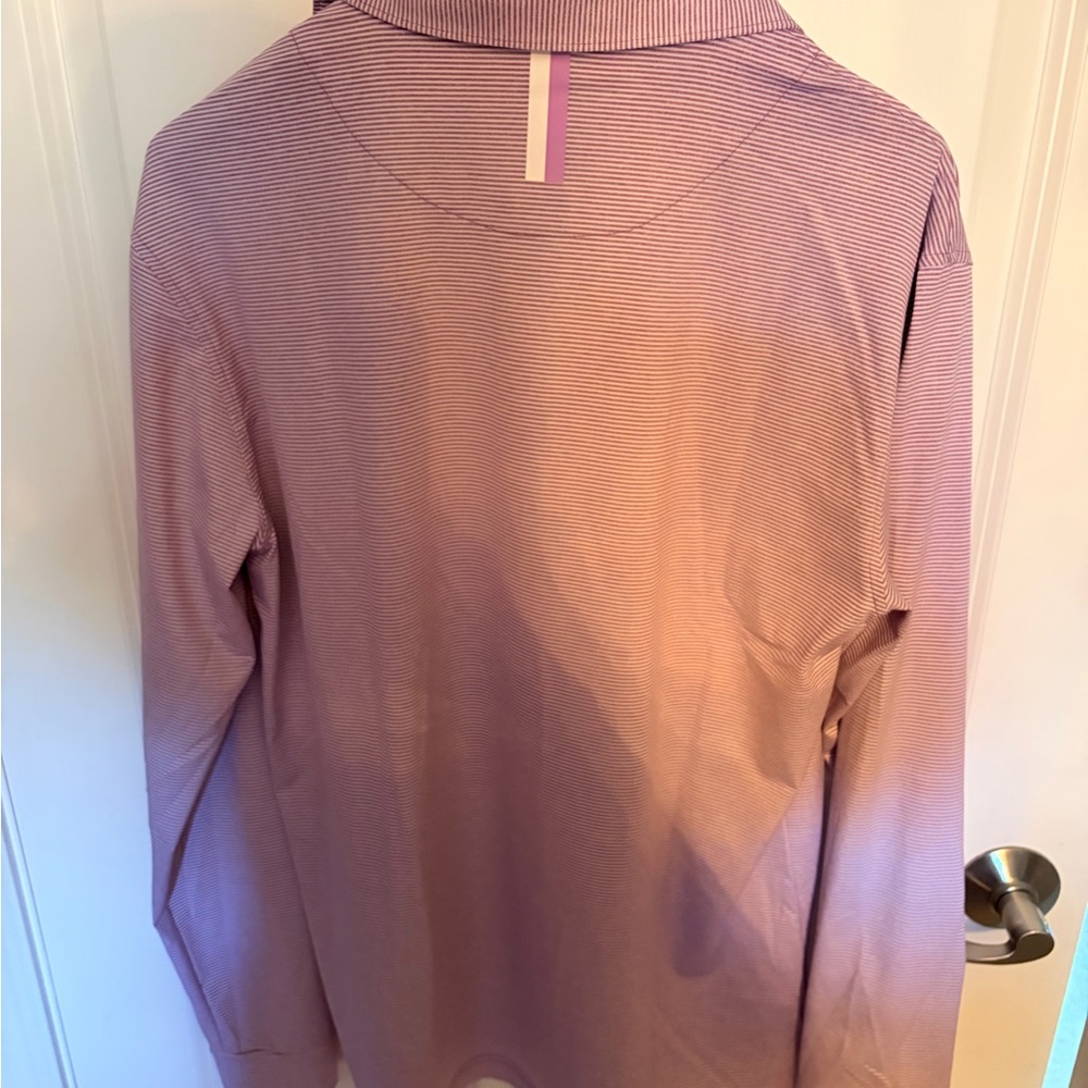 Rhoback “The Whaler” Men's Long-Sleeve Lavendar Polo - Picture 12 of 15